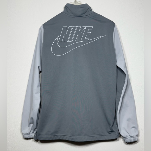 Nike Kids XL Two-Tone Gray Performance Jacket Full Zip with Pockets - Picture 2 of 6